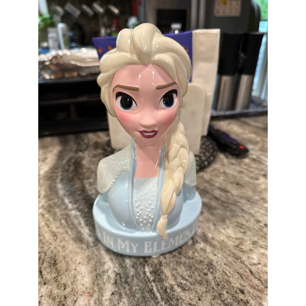 Disney Frozen 2 Elsa Ceramic Coin Bank "In My Element” Frozen II collectible